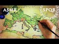 ASMR Drawing Map of Roman Empire | 2.5 hours | Calligraphy Pen