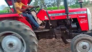 Massey Ferguson 7250 Di Power Up 50 Hp Tractor With Ploughing | Massey 7250 Di Ploughing The Field |