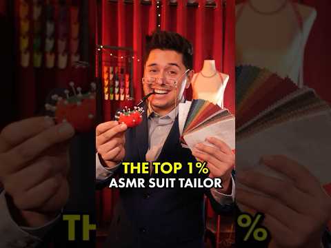 $1,000,000 Custom Suit Tailor Measures You 💰 | #ASMR