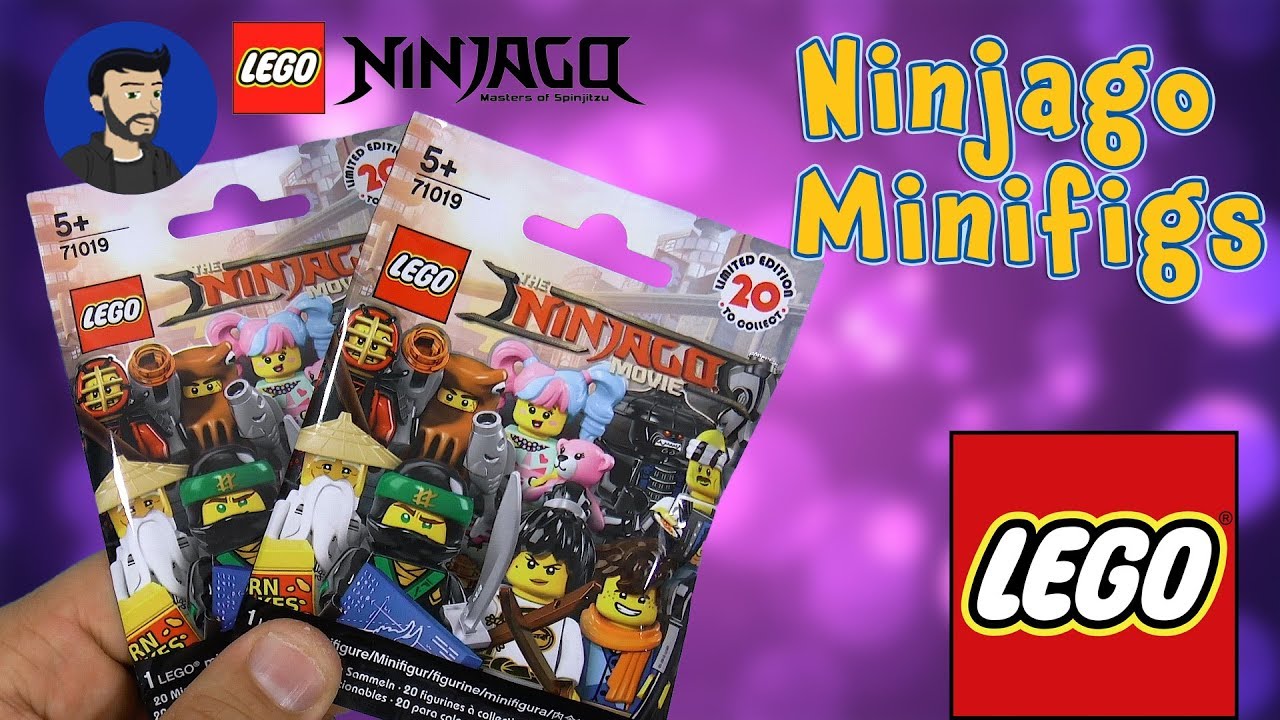 Lego Ninjago Movie minifigures 2 zakjes uitpakken.