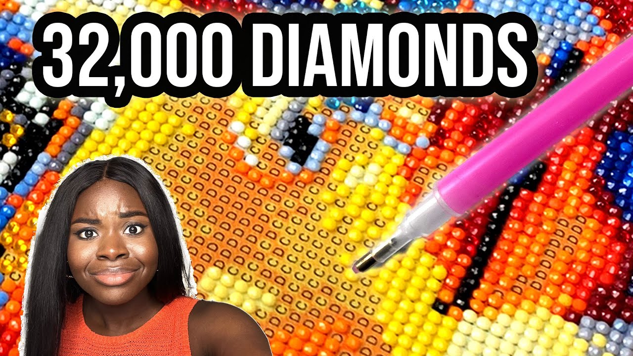 This diamond painting took me 4 months!  Bruh😭