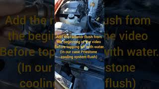 Cooling system flush S10 radiator flush