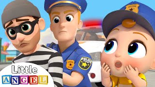 Policeman Keeps Everyone Safe | Little Angel Kids Songs &amp; Nursery Rhymes