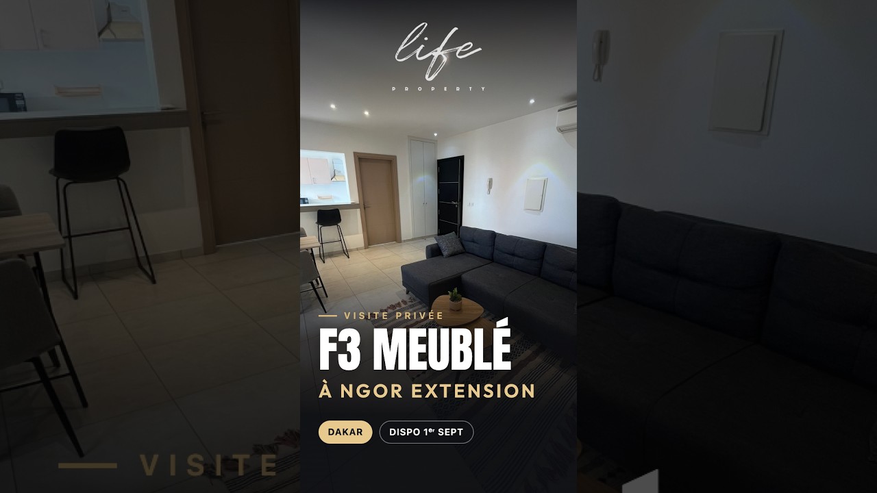 APPARTEMENT F3 MEUBLÉ - Ngor Extension, Dakar video thumbnail