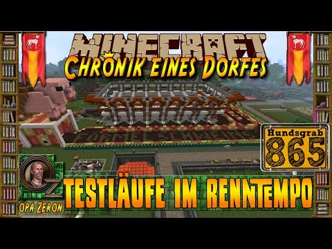 Minecraft #865-Chronik eines Dorfes-Testläufe im Renntempo [HD+Deutsch]