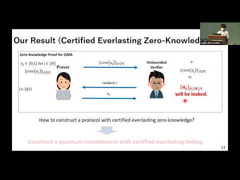 Session on Quantum Cryptography I