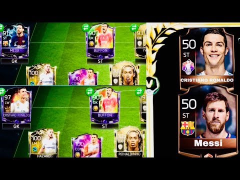 MESSI & RONALDO AS GOALKEEPERS / Bronze Messi And Bronze Ronaldo - fifa mobile Gameplay Review Video