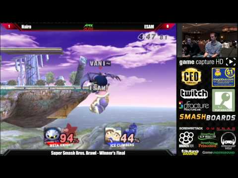 Super Smash Bros Brawl Winner's Final Nairo vs ESAM - Apex 2014 Tournament