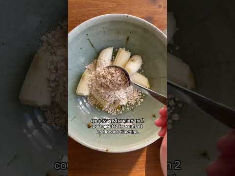 Recette Pancakes protéinés à la banane et flocons d’avoine