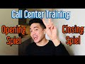 Call Center Training | Opening And Closing Spiel