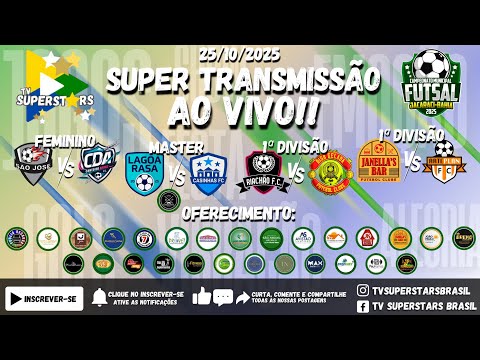 25/10 - CAMPEONATOS DE FUTSAL DE JACARACI 2025 - QUATRO SUPER JOGOS CARREGADOS NA ADRENALINA!!