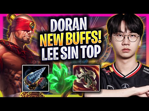 DORAN TRIES LEE SIN TOP WITH NEW BUFFS! - T1 Doran Plays Lee Sin TOP vs Olaf! | Season 2025