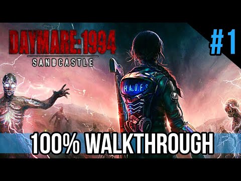 Daymare 1994 Sandcastle Walkthrough Part 1 [4k] | 100% PLATINUM GUIDE [Collectibles etc.]