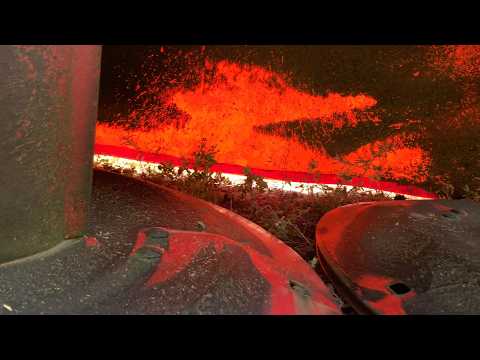 Up close look at the Drum Mower!