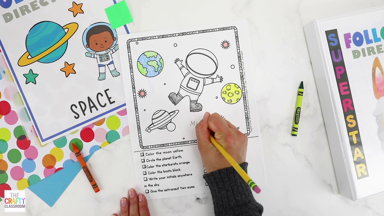 Following Directions Worksheet Bundle