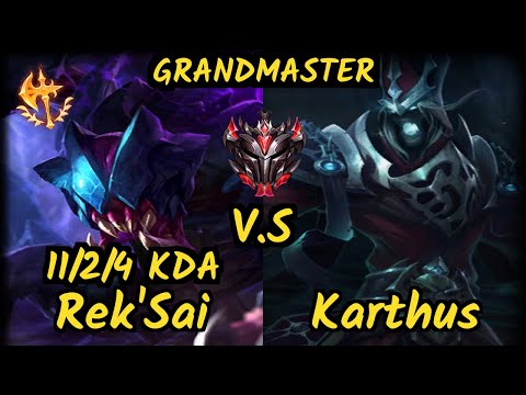 Pants are Dragon (REK'SAI) vs KARTHUS - 11/2/4 KDA JUNGLE GAMEPLAY - NA Ranked GRANDMASTER