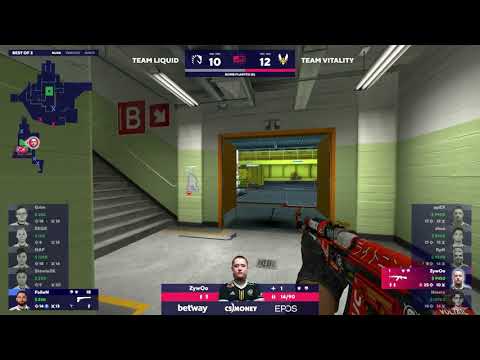 Zywoo take round with 1 hp vs Team Liquid \ Vitality vs Liquid \ BLAST Premier Global Final