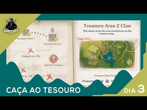 Caça ao Tesouro Genshin Impact evento dia 3 [PT-BR]