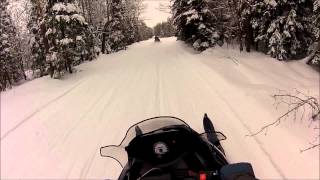 preview picture of video 'Flat Rock Snowmobile Ride Part 1'