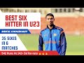Mukul Choudhary Batting Rajasthan U23 Player Best Six Hitter In U23 IPL Auction
