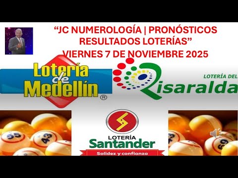 RESULTADOS & PRONÓSTICOS LOTERÍAS HOY 🤑 MEDELLÍN + RISARALDA + SANTANDER | Viernes #7noviembre2025