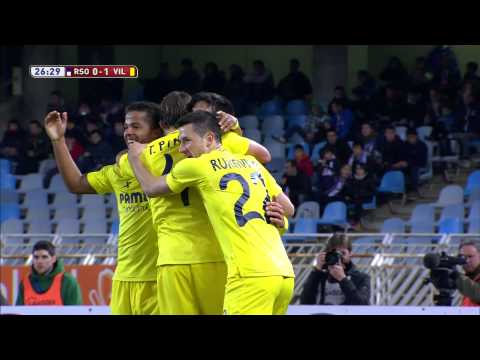 Golazo de Moreno (0-1) en el Real Sociedad - Villarreal CF