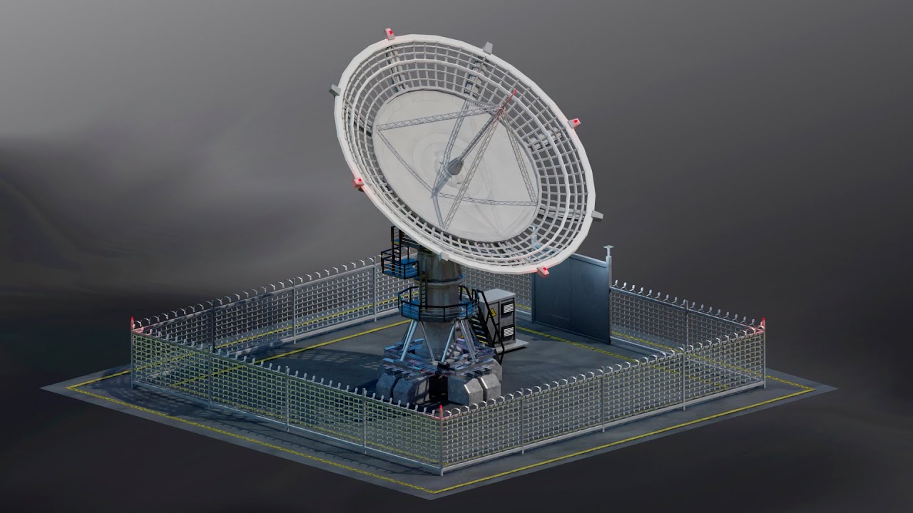 Radio telescope 3D Model
