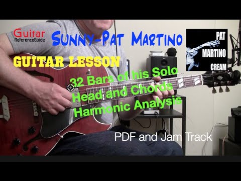 How to Play Sunny the Pat Martino version.  Guitar lesson with Shawn Fleming.