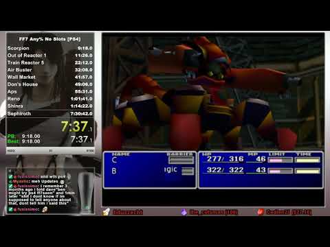 Final Fantasy 7 Speedrun - Any% No Slots (7:29:36) [PS4]