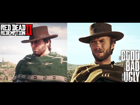 The Good, the Bad and the Ugly Final Duel RDR2 Scene Comparison