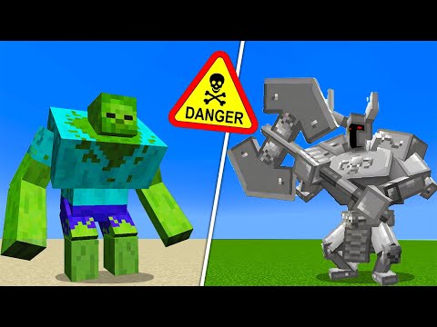 a mod where MUTANT CREATURES vs MOWZIE'S MOBS fight to see who's best in Minecraft 2024