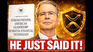 XRP NEWS TODAY: CONFIRMED! US TREASURY JUST SAID IT! XRP HOLDERS THIS IS INSANE