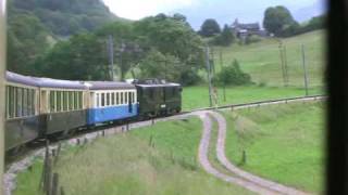preview picture of video 'MOB Goldenpass Classic train between Montreux and Spiez'