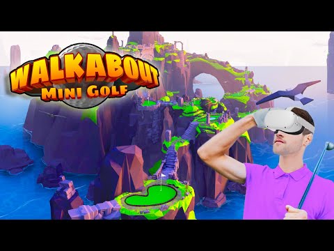 This VR Mini Golf Game is AMAZING!! (Walkabout Mini Golf)