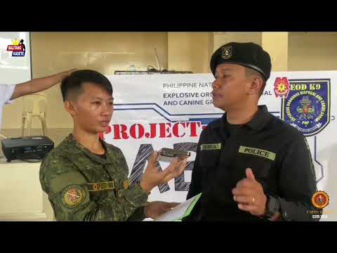 PCpl MARVIN DON M SEBUA from  PNP (EOD) Explosive Ordinance Disposal   discussed the IED Awareness.