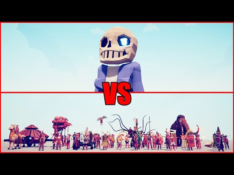SANS vs ALL UNITS who wins? +Bonus FIGHT | Totally Accurate Battle Simulator TABS
