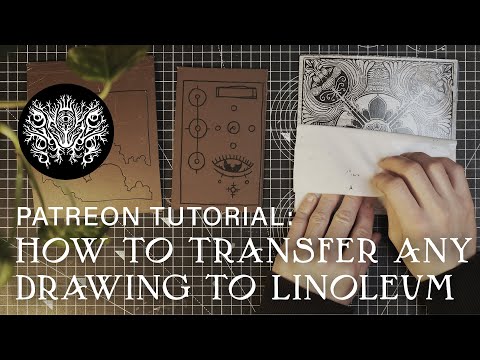 linocut tutorial: how to transfer any drawing to lino