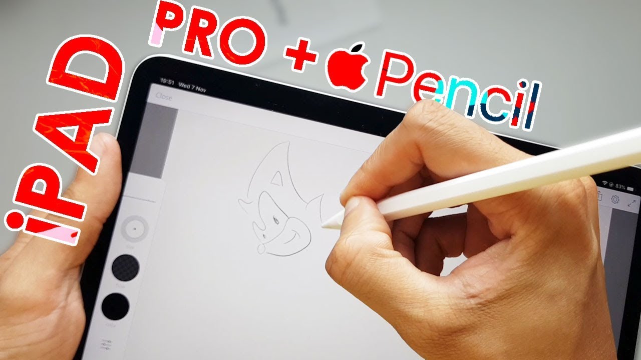 New iPad Pro 2018 + Apple Pencil 2 Unboxing + Drawing