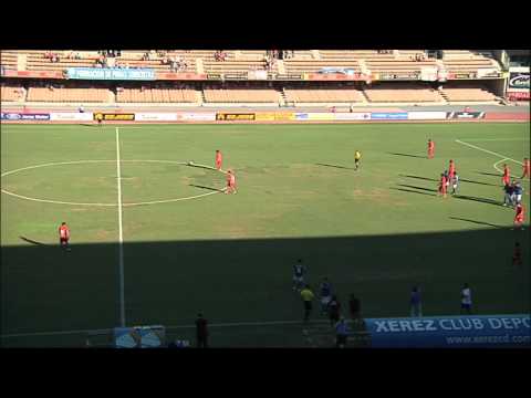 Gol de Rueda (1-0) en el Xerez CD - CF Numancia Jornada 5