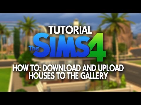 Part of a video titled The Sims 4 Tutorial: How to upload and download from the gallery