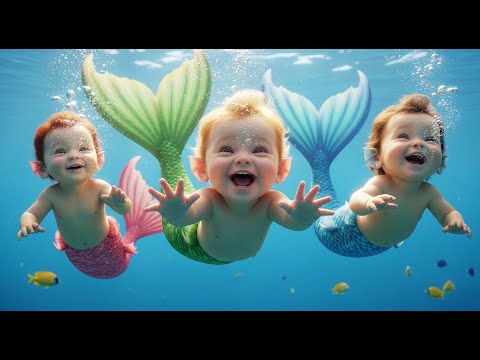Baby Girls Trapped Mermaid Saves Them