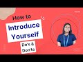 Self Introduction Do S And Don Ts