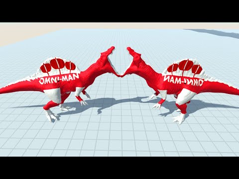 OMNI - MAN SPINOSAURUS DEATH CLIMB - Animal Revolt Battle Simulator