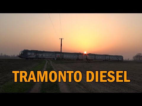 SPETTACOLARE Tramonto Diesel con FIAT ALn 668 e Stadler ATR 125 Trenord