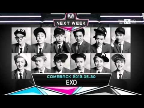 130523 EXO comeback teaser xoxo wolf 130530 @ M countdown 엠카운트다운 [notice]