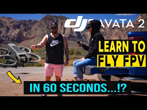 DJI AVATA 2 - LEARNING TO FLY FPV with NO EXPERIENCE !
