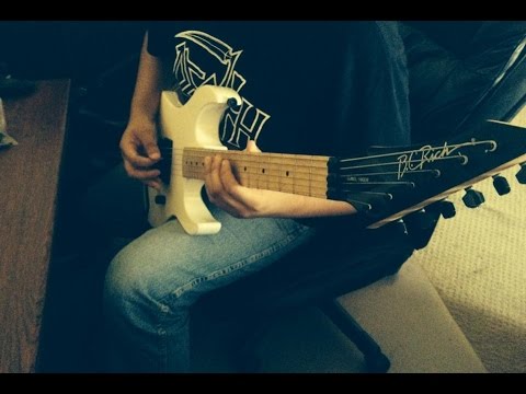 B.C. Rich Gunslinger w/ Seymour Duncan Distortion closeup playthrough.