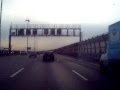 Движемся по КАД СПб, с Вантового моста до Софийской улицы, грохот в машине, пасмурная ...