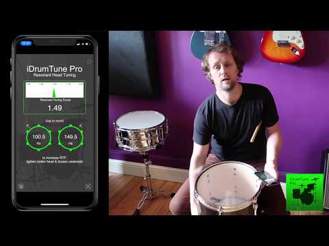 Resonant Drum Head Tuning with iDrumTune Pro, drum tuner app