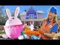 Easter Eggs at Eater House | Awesome Easter House | Glow in Dark Egg Hunt